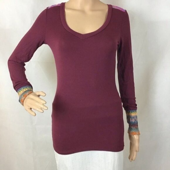 BKE Pieced Top Windsor Wine Mixed Fabric - Picture 2 of 7